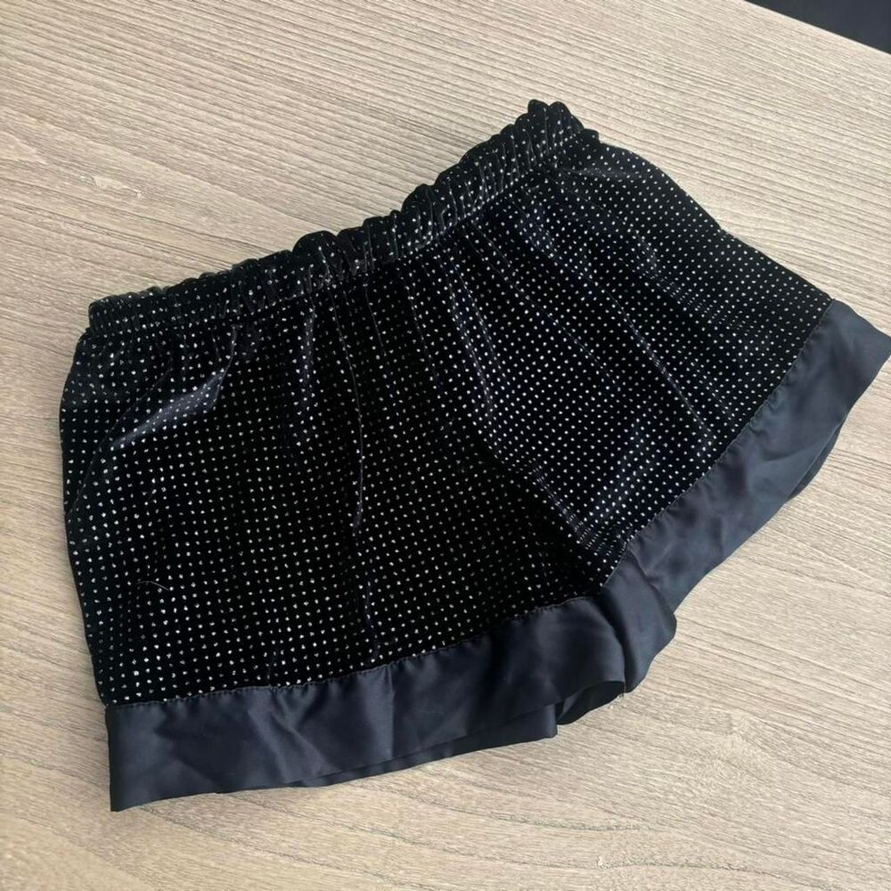 Victoria Secret Black Rhinestone Pajama Shorts Small